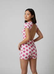 Island Girl Hibiscus Pink One Piece Swimsuit