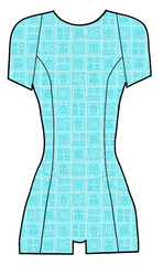 Island Girl Tiki Turquoise Swimsuit