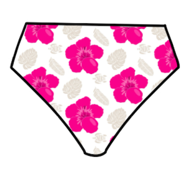 Sandy Soul Hibiscus Pink High-Rise Bikini Bottoms
